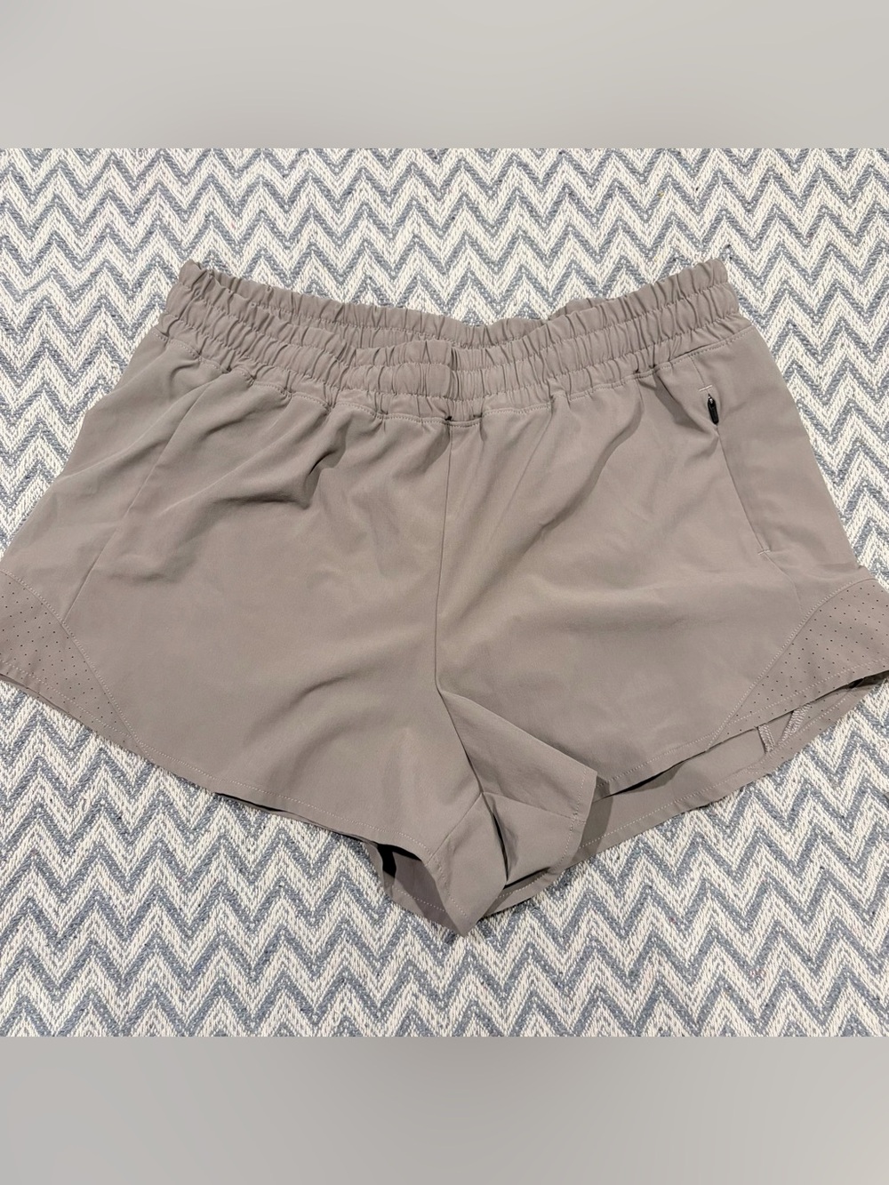 CALIA Gray Athletic Running Shorts with Built-In Brief – Size Small